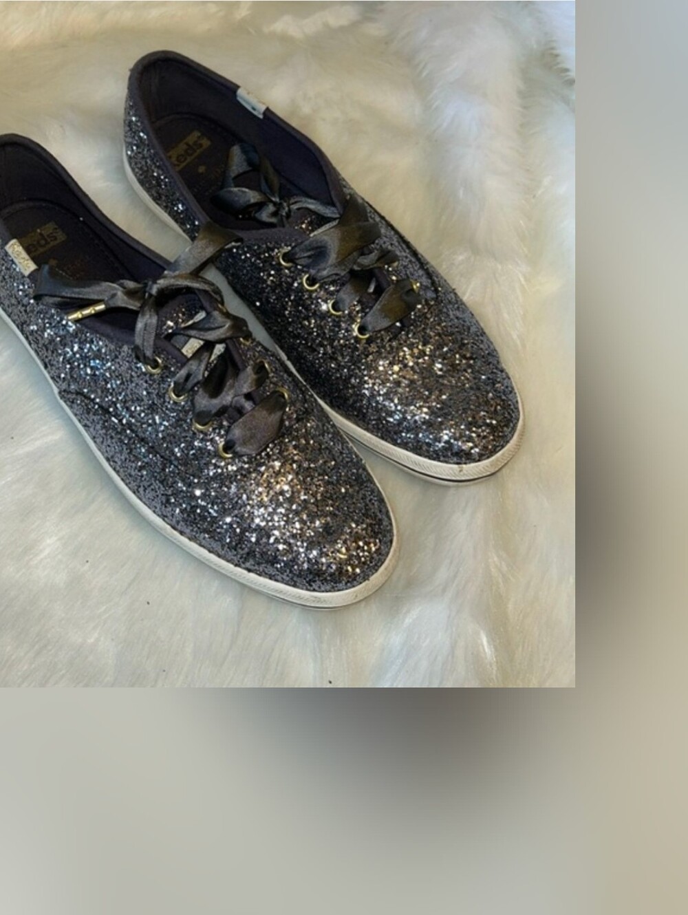 Keds x Kate Spade New York Glitter Sneakers – Blue Gray – Women’s Size 7